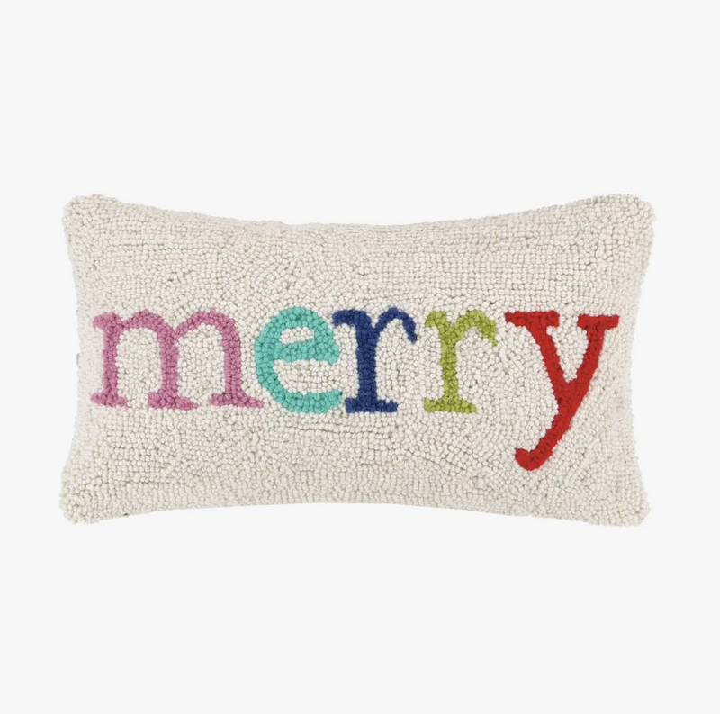 Merry Hooked Pillow