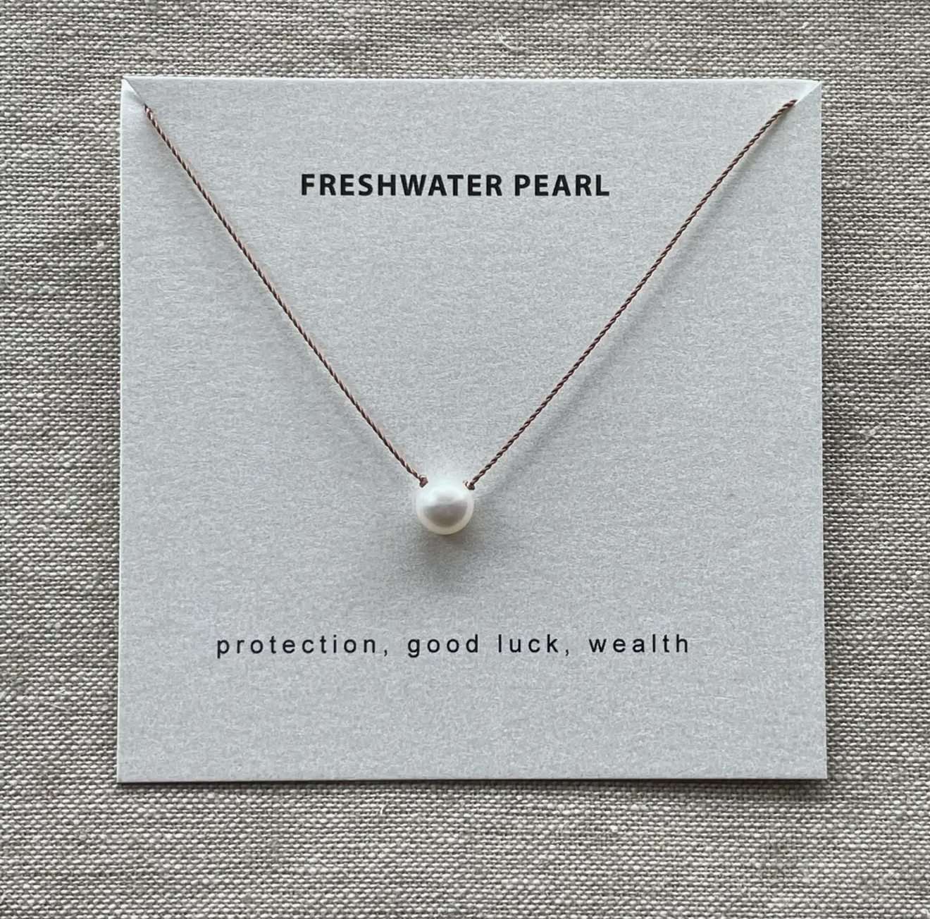 Freshwater Pearl Necklace on Silk