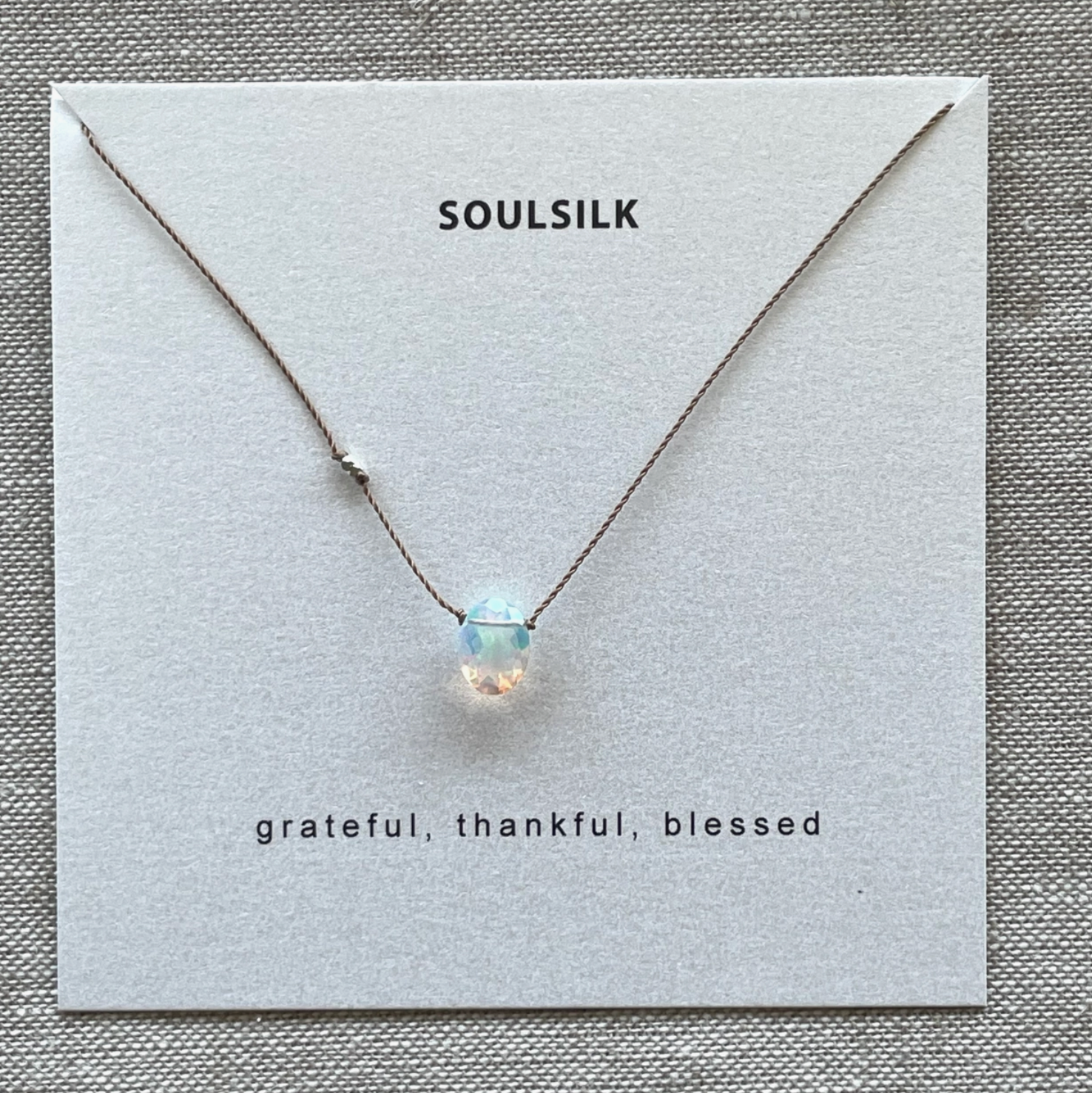 Ethiopian Opal and Silver Necklace
