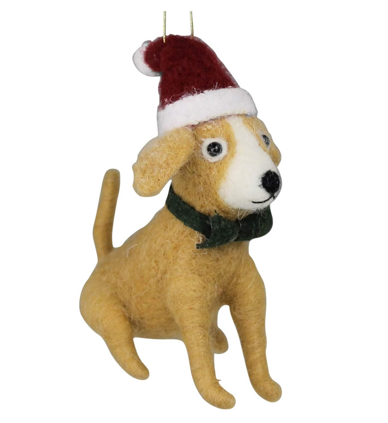 Terrier With Hat Ornament