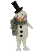 Festive Snowman With Scarf - Asst