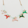 Reindeer Enamel Necklace