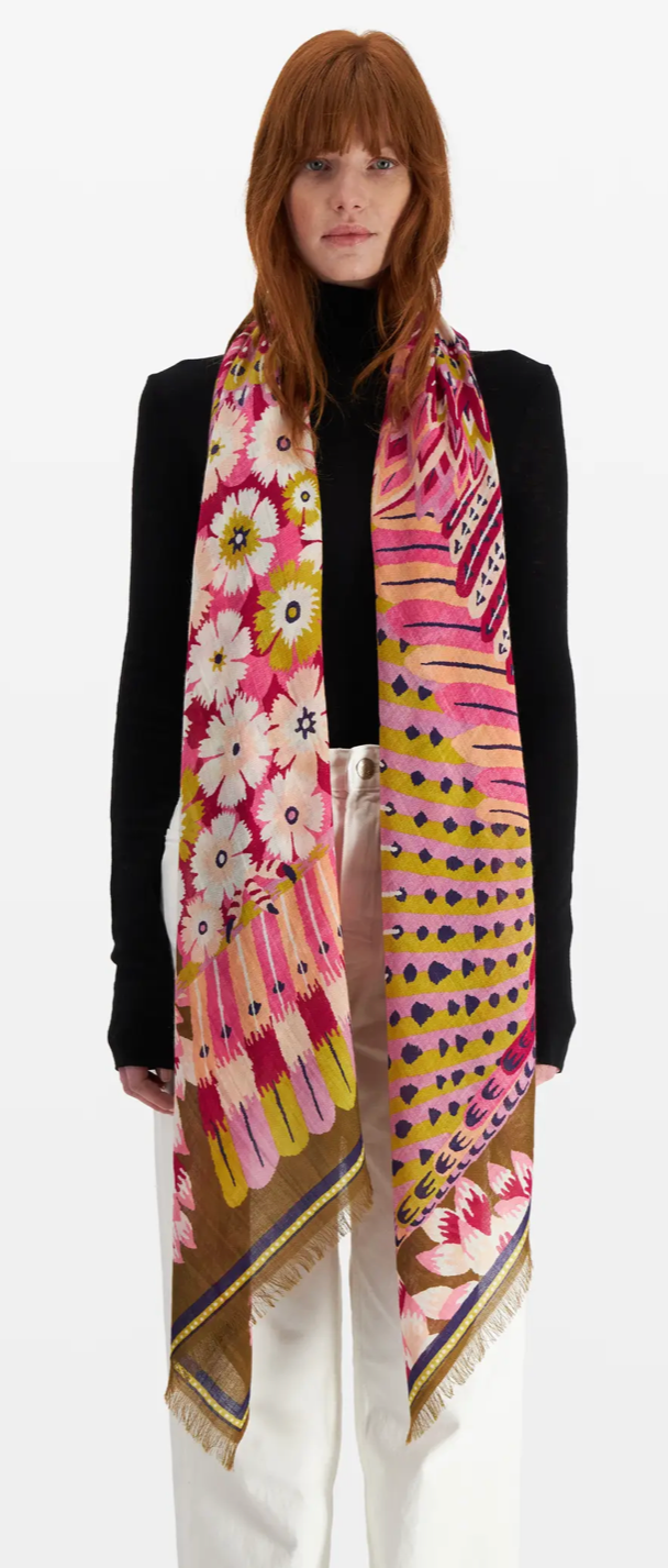 Fuchsia Hulule Scarf