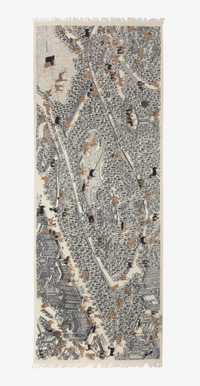 White Central Park Scarf