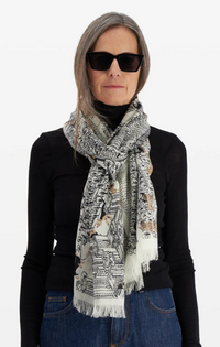 White Central Park Scarf