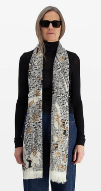 White Central Park Scarf