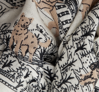White Central Park Scarf