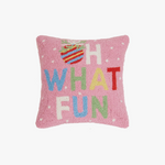 Oh What Fun Needlepoint Pillow
