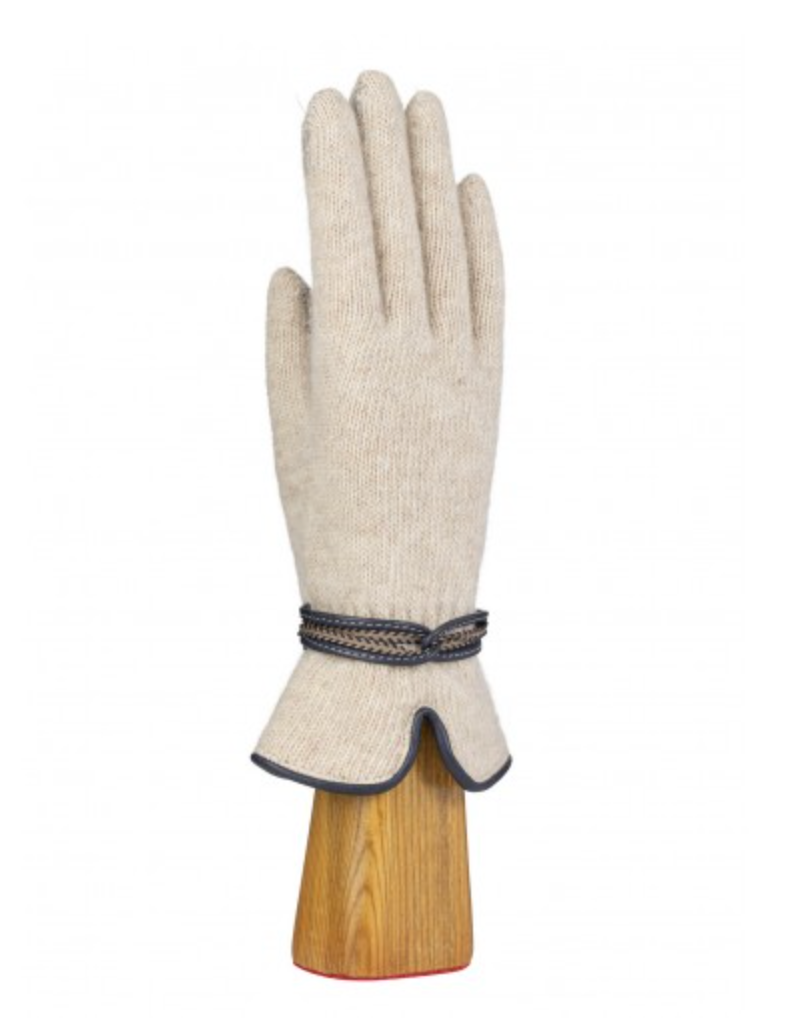 Angora Leather Rope Gloves