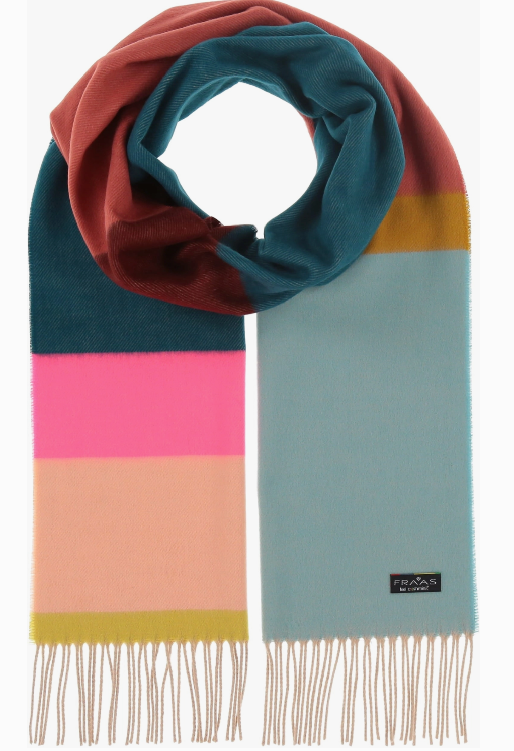 Petrol Block Stripes Scarf