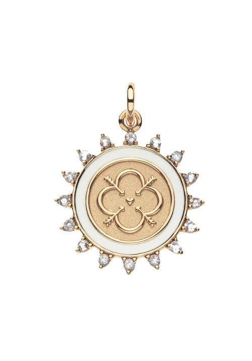 Jane Win Love Petite Embellished Coin