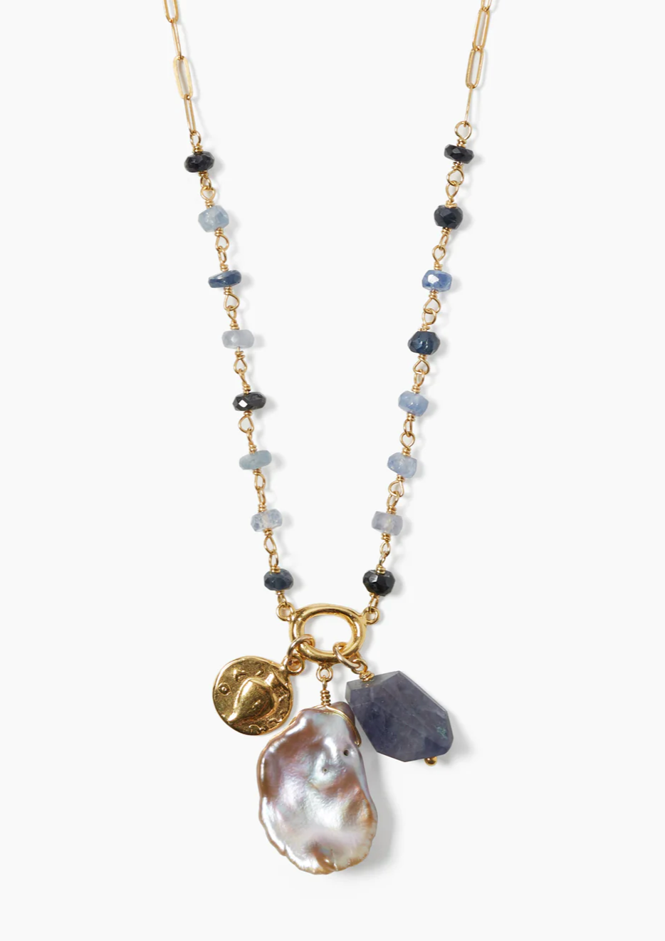 Chan Luu Tulum Sapphire Mix Necklace
