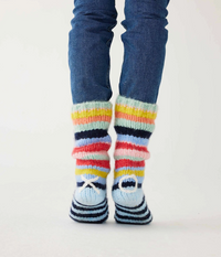 Rainbow Love XO Slipper Socks