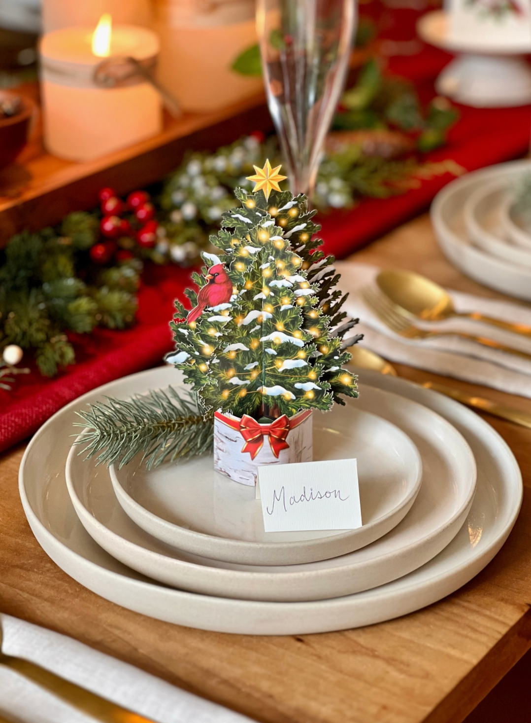 Merry Mini Tree Pop-Up Greeting Card
