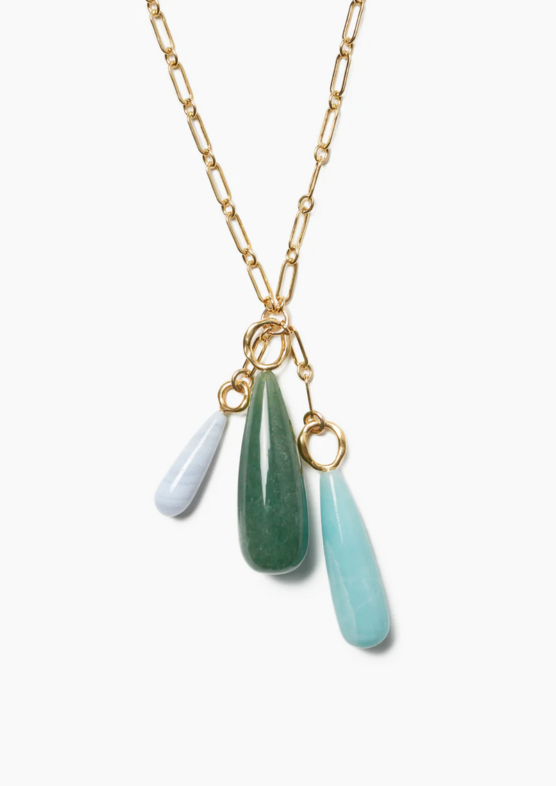 Chan Luu Castillo Green Mix Necklace