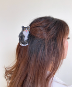 Tuxedo Cat Claw Hair Clip