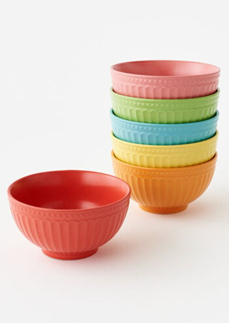 Colorful Stoneware Bowl Ast