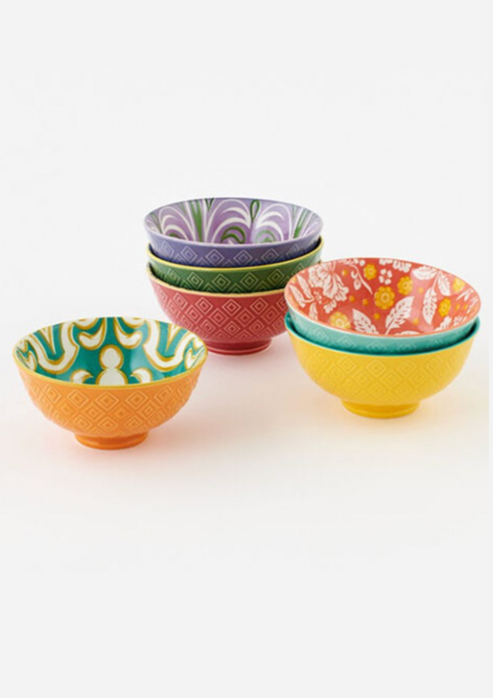 Bright Patterned Bowl Ast