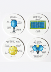 Pickleball Anatomy Coaster Set