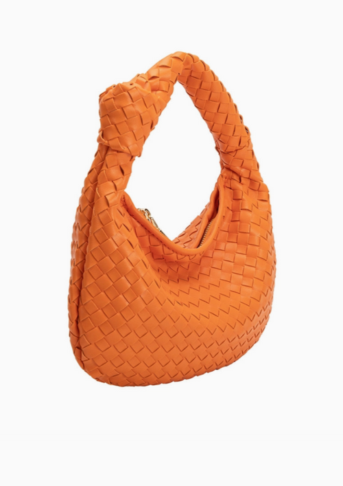 Drew Orange Knot Handbag