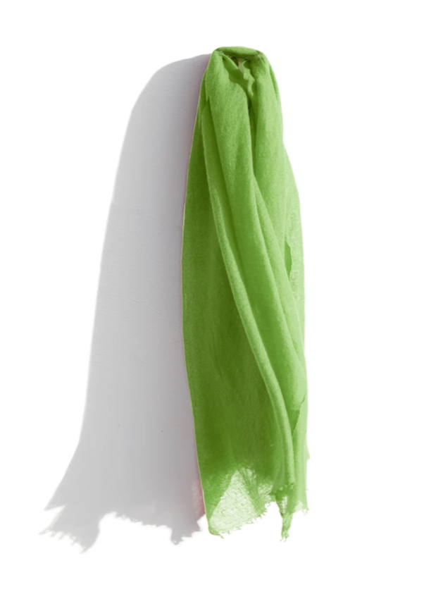 Lime Cashmere Featherweight Scarf