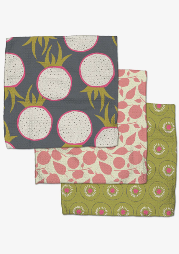 Tropical Fruit Dishcloth Set