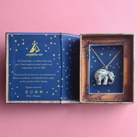 Polka Dot Elephant Necklace
