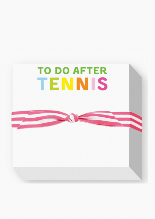 To Do After Tennis Notepad
