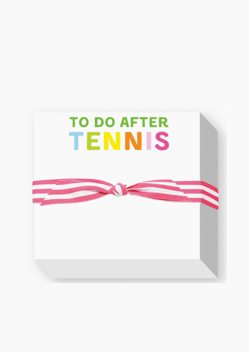 To Do After Tennis Notepad