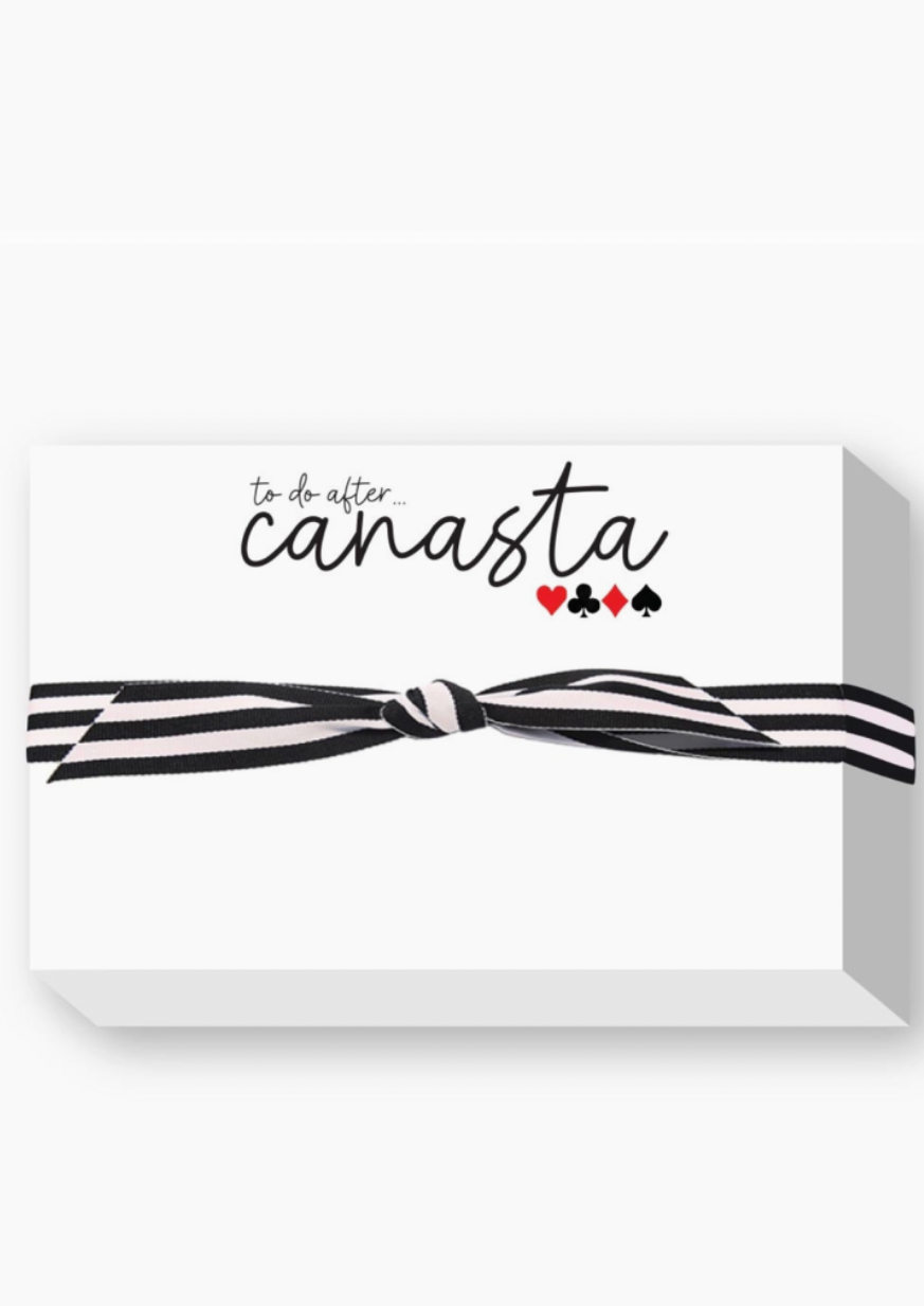To Do After Canasta Notepad