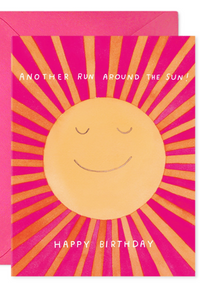 Run Around The Sun Birthday Card