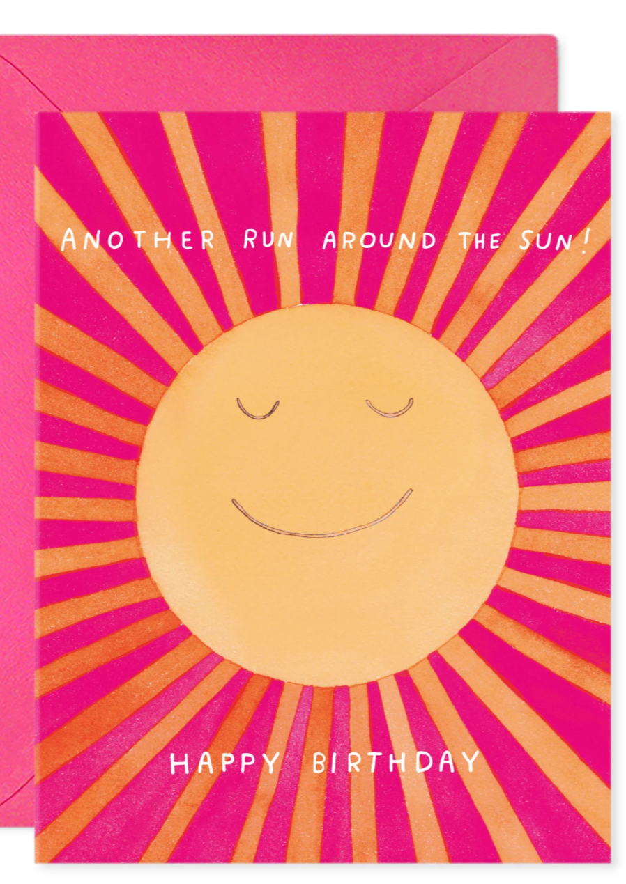Run Around The Sun Birthday Card