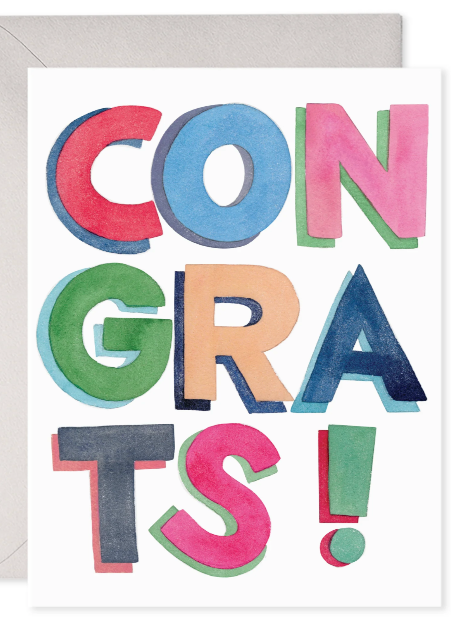 Colorful Congrats Card