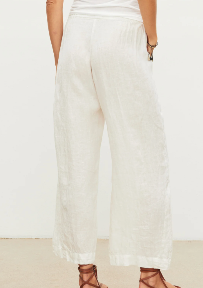 Velvet Lola Linen Pants Chalk