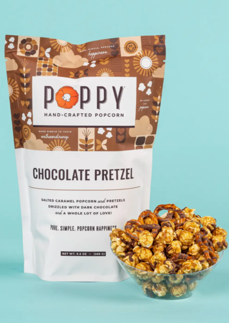 Dark Chocolate Pretzel Popcorn