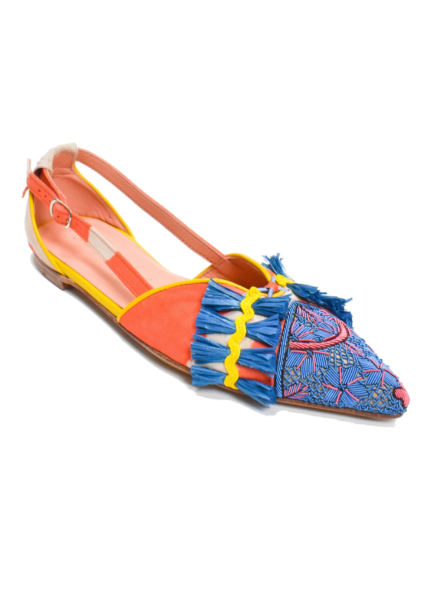 Meher Kakalia Greta Sling-Back Sorbet