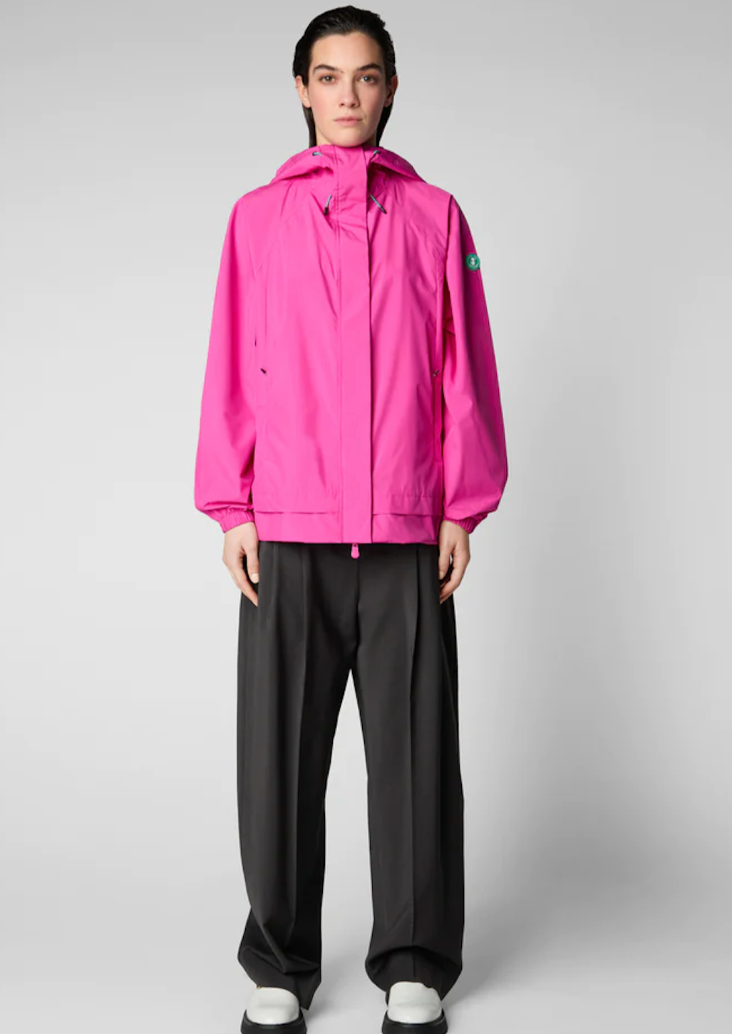 Suki Hooded Rain Jacket Fuchsia