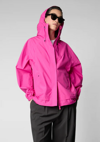 Suki Hooded Rain Jacket Fuchsia