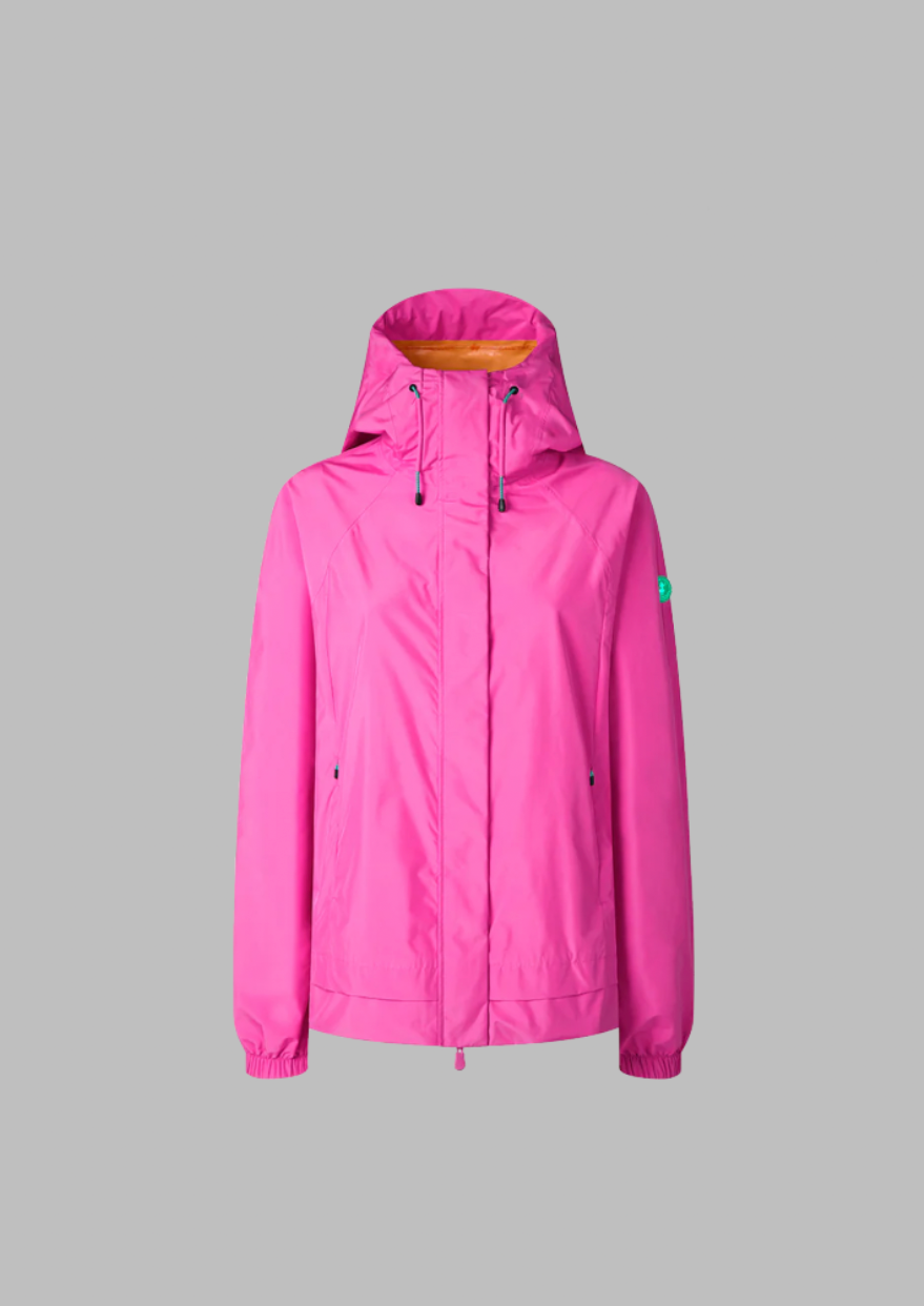 Suki Hooded Rain Jacket Fuchsia