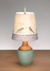 Ugone Bird Friends Ceramic & Maple Table Lamp