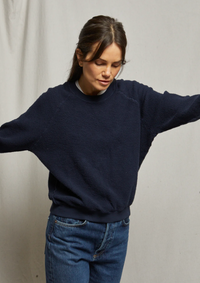 Perfectwhitetee Ziggy Fleece Navy Crew