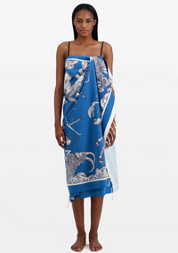 Inoui Fouta Towel 100 Astrologie Blue