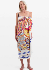 Inoui Fouta Towel 100 White Galapagos