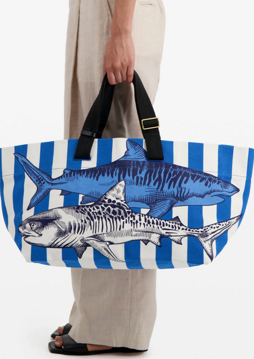 Inoui Carrier Bag Blue Requins