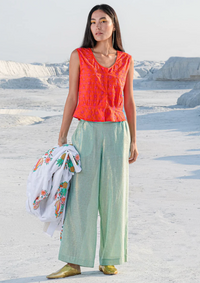 Fennel Aqua Stripe Pants