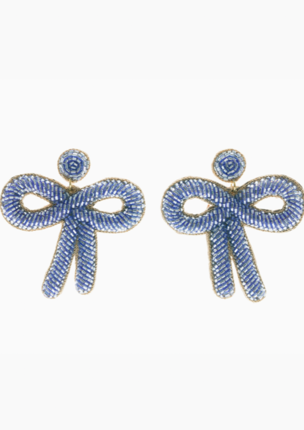 Periwinkle Bow Earrings