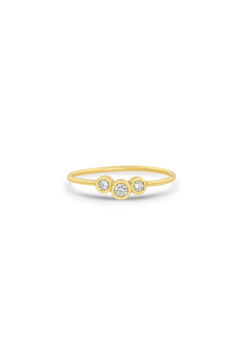 Zoe Chicco 3 Diamond Graduated Ring 6.5