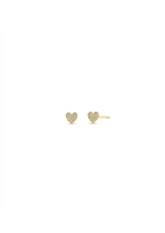 Zoe Chicco Itty Bitty Pave Heart Studs