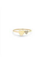 Zoe Chicco Double Heart Ring 6.5