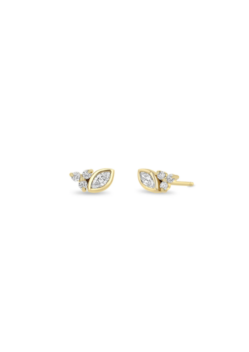 Zoe Chicco 14k Diamond Trio Studs